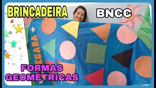 BRINCADEIRA EDUCAÇÃO INFANTIL  TAPETE DAS FORMAS GEOMÉTRICAS [upl. by Eittik]