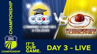 🔴 LIVE CCC v Leeward Islands  Day 3  West Indies Championship 2024  Friday 15th March [upl. by Ahseer]