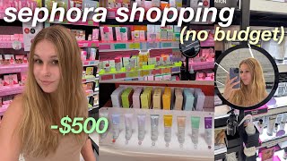 500 SEPHORA SHOP WITH ME  sephora haul no budget [upl. by Annayi]