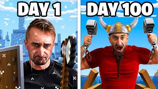 I Survived 100 Days As A Norse God in Minecraft [upl. by Heyes]