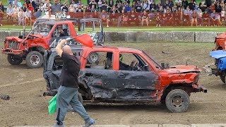 Petrolia Demolition Derby 2023 Team Trucks [upl. by Fergus]