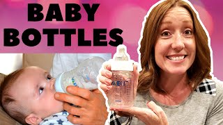 How to Sterilize a Bottle  How to Boil and Bleach Baby Bottles [upl. by Zebapda]