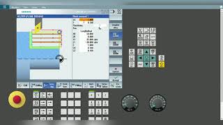 SINUMERIK 828DSINUMERIK 840DSLHow to do plane turning by using canned cycle951Stock removal cycle [upl. by Sacttler]