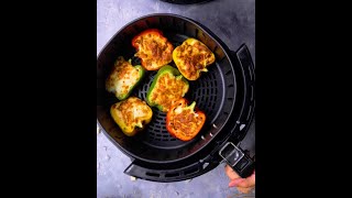 Stuffed Bell Pepper  Healthy Snack Homemade  Quick Recipe  Balzano Airfryer Recipe [upl. by Hna]