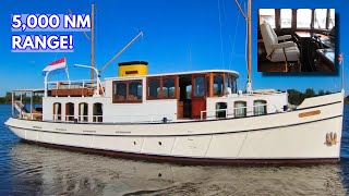 ONLY ONE Ever Made €785k STEEL Liveaboard Long Range Explorer  Vripack 1900 Classic [upl. by Hallerson980]