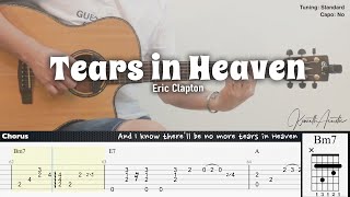 Tears in Heaven  Eric Clapton  Fingerstyle Guitar  TAB  Chords  Lyrics [upl. by Anneres666]