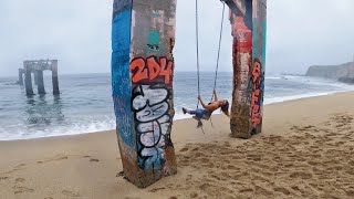 Exploring the Abandoned Davenport Pier [upl. by Hnahc]