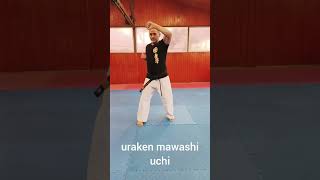 Uraken mawashi uchi  Karate Kyokushin [upl. by Ainollopa]