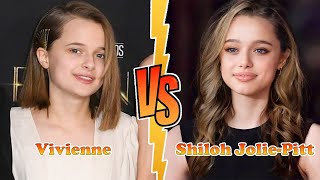 Shiloh JoliePitt VS Vivienne JoliePitt Brad Pitts Daughter Transformations 👑 From Baby To 2023 [upl. by Gnouh]