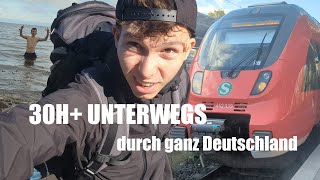 Mit dem DEUTSCHLANDTICKET bis zur OSTSEE und zurück  30 Stunden unterwegs [upl. by Leuqram]