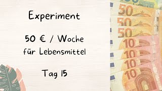 Tag 15 l 50 € pro Woche für Lebensmittel l Aufbrauch Challenge l Lebensmittel Knappheit amp Inflation [upl. by Assetal]