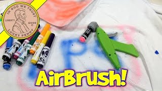 Crayola Marker Airbrush Set  Turn Markers Into Spray Art [upl. by Addy]