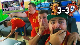 Reaccionando España 3  3 Portugal  HATTRICK RONALDO  Mundial 2018 [upl. by Revolc591]