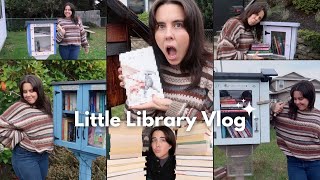 Little Free Library Vlog 📚✨ unhauling 36 books new book recommendations amp book haul [upl. by Maitland]