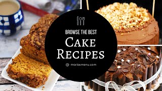 Recipe Collection The Best Cake Recipes By MariasMenu [upl. by Aicela253]