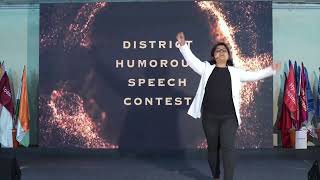 Toastmasters  District Level Humorous Speech Contest Barnali Roy [upl. by Eras]