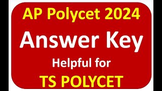 ap polycet answer key 2024 polycet answer key polycet coaching classes in telugu 2024 [upl. by Yeslrahc]