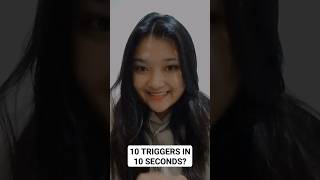 ASMR 10 TRIGGERS IN 10 SECONDS DO I MAKE IT🙈 asmrsounds fastandagressiveasmr [upl. by Ardeen]