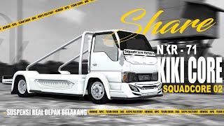 SHAREEEE MOD ISUZU NKR KikiCore SQUADCORE 02  REALL SUS DEPAN BELAKANG  BUSSID MOD INDONESIA [upl. by Iadrahc]