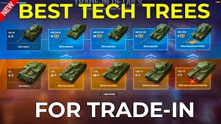 Best Tech Trees in World of Tanks for New Tech Tree TradeIn [upl. by Ardnajela]