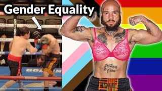 Transgender quotManquot Knocked Out in 21 Seconds  Now Thats Gender Equality  Woman in Mens Boxing [upl. by Novyart]