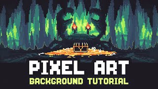 Pixel Art Background Tutorial  Aseprite [upl. by Patrizius]