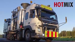 Hot Mix thermoplastic road marking truck [upl. by Putnem565]