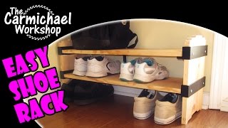 Make a Shoe Rack with Rocklers ISemble SlipOn Shelf Brackets [upl. by Ennagrom]