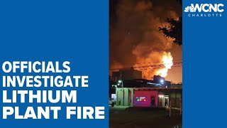 Officials investigating plant fire [upl. by Elladine732]