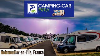 Motorhome Adventures Camping Car Park Aire Noirmoutier en lÎle Vendée France [upl. by Romona]