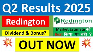 REDINGTON Q2 results 2025  REDINGTON results today  REDINGTON Share News  REDINGTON latest news [upl. by Letrice]