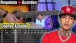 Cuerno Azulado  Natanael Cano x Gabito Ballesteros  Requinto  Acordes  TABS  Tutorial Guitarra [upl. by Harding]