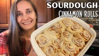 Sourdough Cinnamon Rolls MakeAhead Christmas Breakfast Recipe [upl. by Yblocaj]