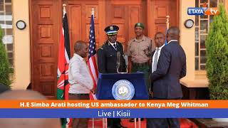 Kisii Governor HE Simba Arati hosting US ambassador to Kenya Meg Whitman [upl. by Richmond]