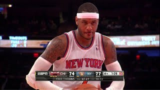 Carmelo Anthony Full Highlights vs Bulls 20131211  30 Pts 10 Reb [upl. by Merriman]