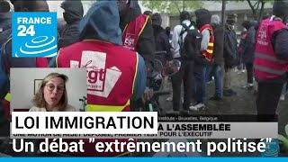 La débat sur le projet de loi immigration en France est quotextrêmement politiséquot • FRANCE 24 [upl. by Tija]