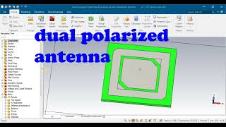 dual polarized dual ring patch antenna Axial ratio 2 in cst studio suite [upl. by Agn]