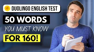 Duolingo English Test 160 VOCABULARY  50 words and phrases YOU NEED TO KNOW [upl. by Midian]