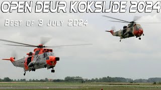 Koksijde Open Deur 03072024 with Bel Seaking German SeakingAW189 NLDNH90 Belgium F164Kᵁᴴᴰ [upl. by Weidar]