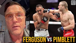 Tony Ferguson Overperformed against Paddy Pimblett  UFC 296 [upl. by Jacey77]