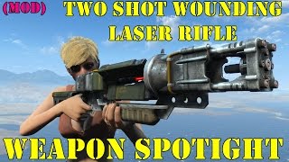 Fallout 4 Weapon Spotlights Two Shot Wounding Laser Rifle [upl. by Jaclyn]