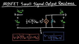 MOSFET Small Signal Output Resistance Explained [upl. by Ijan]