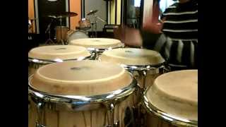 Percussion  Congas pattern Slow  tumbao  Clave 78  Marco Vella [upl. by Goldie]