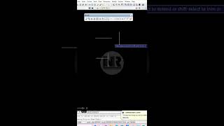 Cara menggunakan fungsi Trim tr amp Extend ex  tutorial autocad [upl. by Annaiviv424]