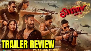 Singham Again Trailer Review  KRK krkreview singhamagain rohitshetty ajaydevgan akshaykumar [upl. by Chilt614]