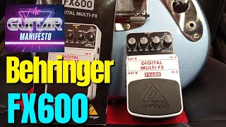 Behringer FX600 Digital MultiFX Pedal Review [upl. by Nobe184]