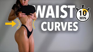 Get WAIST CURVES NATURALLY Ab Workout for Flat Belly amp Slim Waist No Equipment At Home [upl. by Nagoh]