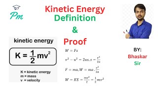 kinetic Energy proof  Kinetic Energy Derivation  kinetic energy class 11  kinetic energy definiti [upl. by Grew565]