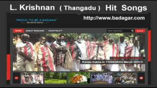 Old Badaga Songs  Thangadu LKrishnan  31 [upl. by Eelyahs515]