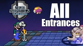 Super Smash Bros Crusade v091  All Entrances [upl. by Aerahs]